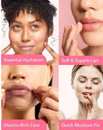 Patchology Serve Chilled Rosé Gel Lip Mask – Hydrating Mask with Resveratrol & Hyaluronic Acid for Soft Feel, Plumping & Moisture – Strawberry Scented, Solution for Dry or Chapped Lips, 5 Count