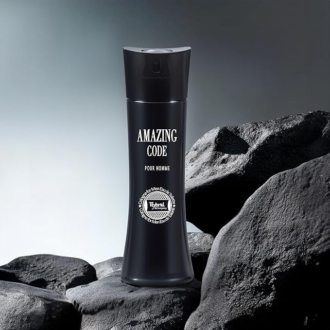Hybrid & Company Amazing Code For Men Pour Homme Eau de Toilette Vaporisateur Natural Spray 3.4 Fl Oz