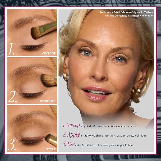 LAURA GELLER NEW YORK The Delectables Madison Ave Mattes Eyeshadow Palette - Includes 14 Matte-Finish Baked Eyeshadows in Stunning Neutral Shades - Long-Lasting Creamy Eyeshadows for Everyday