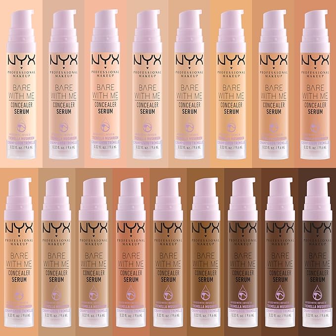 NYX PROFESSIONAL MAKEUP Bare With Me Concealer Serum, Medium Vanilla