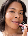 Burt's Bees Shimmer Lip Tint Set, Tinted Lip Balm Stick, Moisturizing for All Day Hydration with Natural Origin Glowy Pigmented Finish & Buildable Color, Fig (4-Pack)
