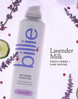 Billie SkyFoam Shave Gel - Lavender Milk Scent - Water-activated Foam - Made With Aloe & Cucumber - For A Close, Smooth Shave - 6.7 fl oz, 3-pack