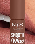 NYX PROFESSIONAL MAKEUP Smooth Whip Matte Lip Cream, Long Lasting, Moisturizing, Vegan Liquid Lipstick - Memory Foam (Cool Caramel)