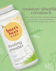 Burt's Bees Baby Dusting Powder, 100% Natural Origin, Talc-Free, Pediatrician Tested, 7.5 Ounces, Pack of 3, Pack May Vary