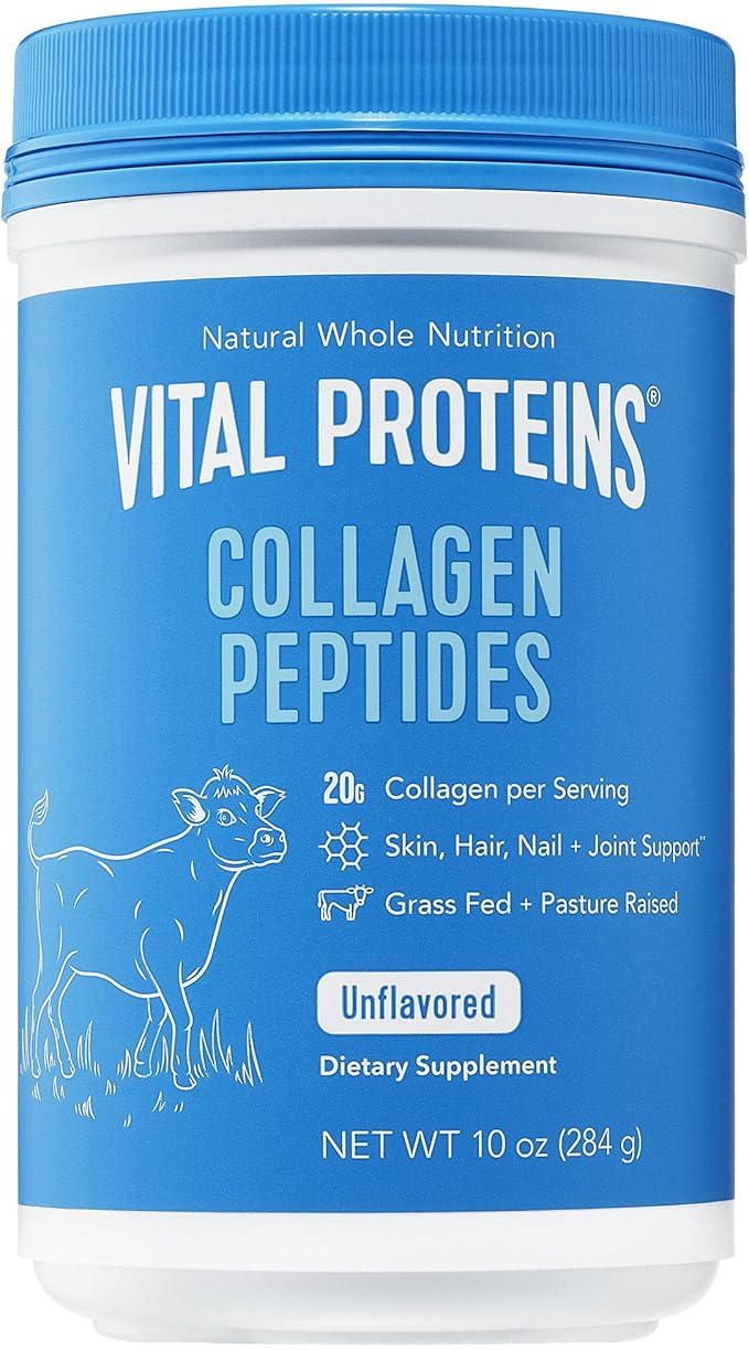 Vital Proteins Collagen Peptides Powder Advanced with Hyaluronic Acid & Vitamin C, Collagen Supplements, Unflavored, 13 Servings