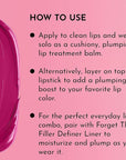 Lawless Forget the Filler Lip Plumping Line Smoothing Tinted Balm - Candy Girl - Premium Tinted Lip Balm with Natural Ingredients to Plump and Smooth Lips for a Firmer, Fuller Look - 0.09 oz