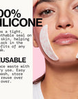 Pacifica Beauty Reusable Smile Line Mask, Skincare, Silicone Mask, For Fine Lines and Wrinkles, Lift and Firm, Pair with Serum, Storage Tin Included, Skin Care, Smile Line Patches, Vegan, 2 Pieces