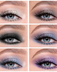 Boobeen 6PCS Cream Eyeshadow Sticks - Waterproof Eyeshadow Pencil Crayons - Eye Brightener Stick Shimmer Pens - Create Glitter Eye Makeup - Easy to Use