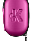 The Knot Dr. hair brush by Conair - Detangling hair brush - Removes Knots and Tangles in wet or dry hair- Black Neon w/Travel Case - Pink