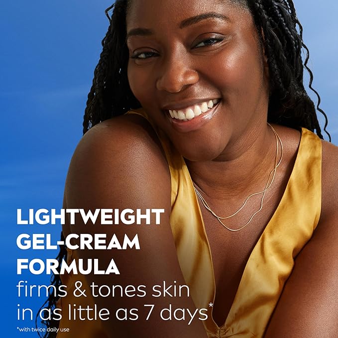 NIVEA Skin Firming & Toning Body Gel Cream with Q10, Hyaluronic Acid and Vitamin C, Clinically Tested Skin Firming & Toning Cream, 72-Hour Moisture, 6.7 Oz Tube