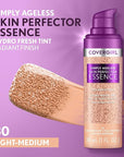 Covergirl Simply Ageless Skin Perfector Essence Foundation Bundle Light-Medium, Each 1oz