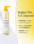 Derma E Vitamin C Cleanser - Daily Brightening & Hydrating Face Wash to Even Out Skin Tone – Moisturizing Face Cleanser for a Radiant Glow, 6 fl oz