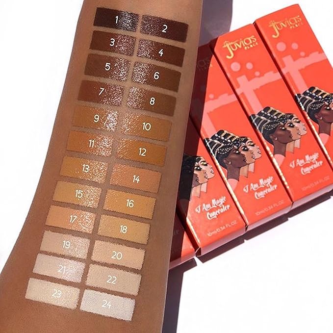 Juvia's Place I Am Magic Liquid Concealer J7 - Deep Dark with Warm Undertone / 0.34 fl oz, Full Coverage, Hydrating, Waterproof Makeup, Long Wear Concealer