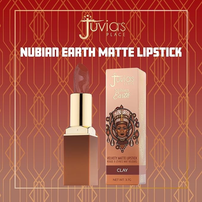 Juvia's Place Nubian Earth Matte Lipstick Clay - Hydrating Long-lasting Lipstick, Richly Pigmented Lip Makeup, Creamy with Matte Finish Beauty & Lip Care Product