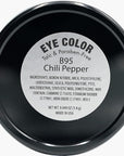 Chili Pepper Bright Red Orange Sparkling Glitter Pressed Powder Single Vegan Eyeshadow; Talc, Paraben & Cruelty Free