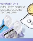 Neutrogena Day & Night Wipes, Makeup Remover Face