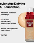 Revlon Age Defying 3X Makeup Foundation, Firming, Lifting fl oz