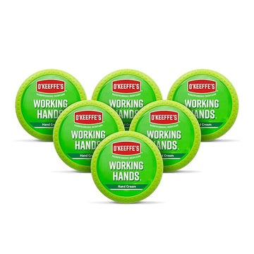 O'Keeffe's K0350002-6 Working Hands Hand Cream in Jar (6 Pack), 3.2 oz