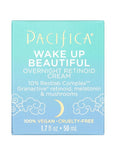Pacifica Beauty Wake Up Beautiful Retinoid Eye Cream & Overnight Retinoid Cream Set, Skincare, Moisturizer, Face Cream, For Dry, Aging, Sensitive Skin, Vegan, 0.5 fl oz and 1.7 fl oz (Set of 2)