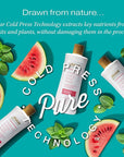 RAW SUGAR Moisture Loving Body Wash - Watermelon + Fresh Mint, Moisturizing & Refreshing Bath & Shower Gel, Sulfate-Free, Paraben-Free & Vegan (Pack of 3)