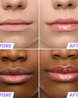 Wonderskin Lip Oil Rehab Serum - Tinted Lip Oil, Hydrating, Moisturizing, and Non-Sticky Coral Pink Tint Serum for Dry Lips (Lover)