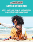 #EverydayHustle Sunscreen Stick For Men, Broad Spectrum SPF 50 Protection for Face and Body, No-Mess Application, 75g