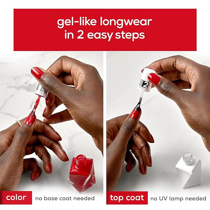 essie gel couture, Long-Lasting Nail Polish, 8-free Vegan, Fashion Freedom, Blue, Cut Loose, 0.46 fl oz