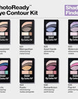REVLON PhotoReady Eye Contour Kit, Eyeshadow Palette with 5 Wet/Dry Shades & Double-Ended Brush Applicator, Watercolors (520), 0.1oz