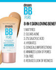 Maybelline Dream Pure Skin Clearing BB Cream, 8-in-1