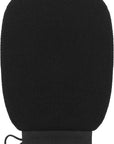 Valitic Exfoliating Glove Body Scrubber - Exfoliating Mitt Dead Skin Remover, Shower Face and Body Exfoliator - Korean Style Skin Scrubber Washcloth - Spray and Self Tan Remover, 1 Black