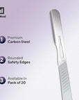 Disposable 14R Dermaplaning Razors - Pack of 20 Dermaplane Razor for Women Face, Dermaplaning Tool for Face, Dermaplane Scalpels