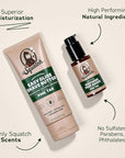 Dr. Squatch Pine Tar Smooth Shave Bundle - Easy Glide Butter + Soothing Post Shave - Natural Ingredients - Manly Fragrance - Moisturizing