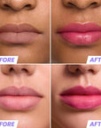 Wonderskin Lip Oil Rehab Serum - Color Changing Lip Oil from Clear to Pink - PH-activated, Non-sticky & Hydrating Tinted Serum for Dry Lips (Kissed)