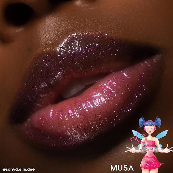 ColourPop Winx Club Ultra Glossy Lip Gloss - Hydrating Pink Lip Gloss for Juicy, Fuller-Looking Lips - Formulated with Jojoba Oil to Moisturize & Nourish - Musa (0.11 oz)