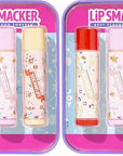 Lip Smacker Holiday Christmas 3 pcs Flavored Lip Balm Tin Original & Best (Pack of 2)