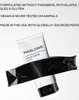 MARLOWE. No. 122 Facial Scrub 6 oz, Gentle Face Exfoliator with Apricot Seed Powder & Pumice, Cleanses & Smooths, Fresh Pine & Agarwood Scent
