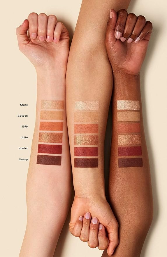 ILIA - The Necessary Eyeshadow Palette | Cruelty-Free, Vegan, Talc-Free, Matte, Satin + Metallic Highly Pigemented + Blendable Finishes (Warm Nude, 6 x 0.05 oz | 1.5 g)
