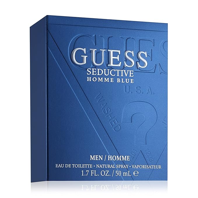 Guess Seductive Blue Men/Homme Eau de Toilette Cologne Spray For Men, 1.7 Fl. Oz.