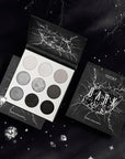 docolor Eyeshadow Palette 9 Colors Black Eyeshadow Gemstone Shadow Palette Highly Pigmented Mattes Shimmers Smokey Glitter Cream Colorful Powder Blendable Long Lasting Waterproof Makeup Palette