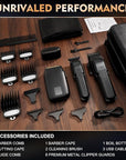 Professional Hair Clipper for Men, 3 in 1 Hair Clipper Beard Trimmer and Electric Foil Shaver Set with LED Display, Cordless Grooming Kit for Home, Travel, Barber, Ideal Gift for Him