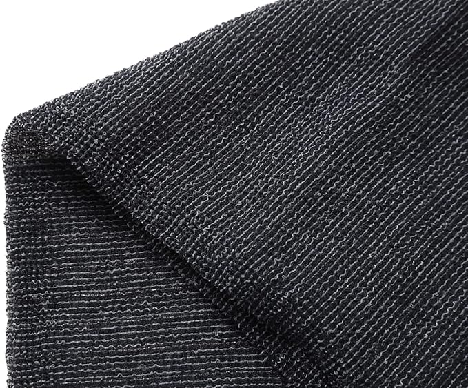Extra Rough, Exfoliating Washcloth [Made in Japan] Exfoliating Towel Special Texture Makes Fluffy Foam Lather, Back Scrubber, Dead Skin Cell Remover [Loofah for Women and Men] (Gray)