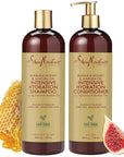 Shea Moisture Shampoo & Conditioner Set – Intensive Hydration Hair Care Formulas with Manuka Honey & Mafura Oil for Extra Dry, Damaged Hair, 24 Oz Ea