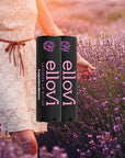 Ellovi Natural Lip Butter Lip Balm - Lavender - Pure Enough to Eat - Made With Just 6 Vegan Ingredients - 100% Natural & Organic Moisturizing Lip Care for All Day Hydration (2-Pack)