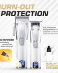 Fagaci Professional Hair Clippers for Men Set Turbo Power with Precise Cutting, Barber Clippers for Hair Cutting, Cordless Hair Clippers and Trimmers Set, Maquina de Cortar Cabello, Haircut Barber Kit