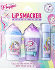 Lip Smacker Magical Frappe Collection 3 Pack Beverage Lip Balm - Moisturizing, Soothing Unicorn & Mermaid Delight/Magic