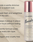UCANBE Shimmer Dewy Setting Spray – Glowing + Makeup Setting Spray 2 in 1 Lightweight Formula for a Radiant Glow,Long-Lasting Face Mist for Face Body, 4 Fl Oz #Platinum
