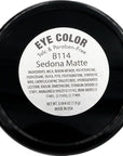 Sedona Matte Pink Brown Taupe Soft Pressed Powder Single Vegan Eyeshadow; Talc, Paraben & Cruelty Free