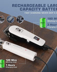 GTSPro Hair Clippers for Men, Clippers and Trimmers Set, Barber Clippers, Electric Hair Trimmer with Box, Gifts for Men White