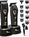 Fagaci Professional Hair Clippers for Men with DLC Blades and High Torque Vector Motor, Barber Clippers and Trimmers Set Zero Gap, 12000 RPM Hair Cutting Kit, Mens Haircut Cordless Clipper for Barber