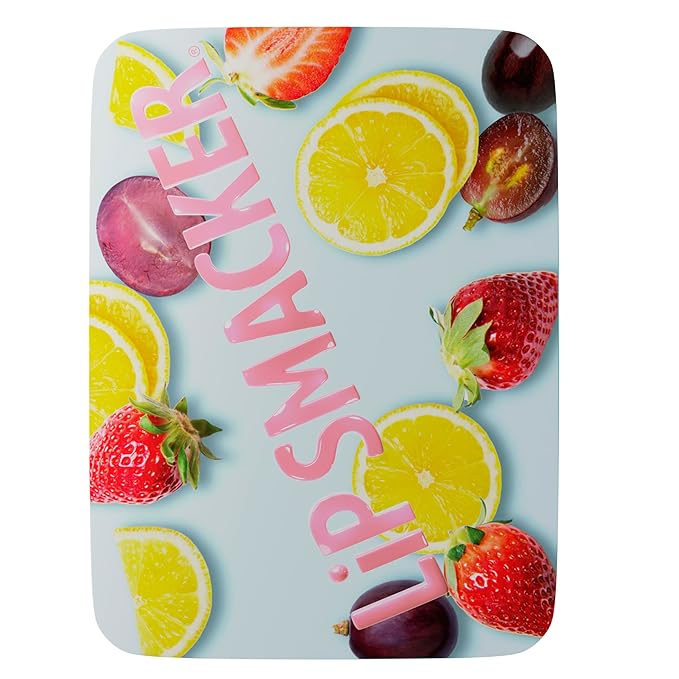 Lip Smacker Nostalgia Lip Balm Trio Tin, Original & Best Flavors, Grape, Lemon, and Strawberry, Moisturizing & Hydrating Lip Care, Clear Glossy Finish, Fun & Collectible Gift Set for All Ages